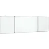 Vidaxl Magnetna tabla zložljiva 160x50x1,7 cm aluminij