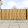 vidaXL Balkonsko platno 10 kosov svetlo rjavo 255x19 cm poli ratan