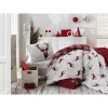 Hanah home Komplet posteljine Geyik, 160x220cm, Crvena