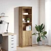 Visoka komoda hrasta artisana 50x35x180 cm konstruirano drvo