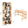 HANAH HOME Studijski sto i polica za knjige CPT4801 150