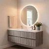 Skye Decor Set kupatilskog ormarića sa umivaonikom i ogledalom, 2 dela, Bež