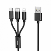 Kabl USB na micro USB/USB tip C/lightning 3u1 Remax Gition RC-131th, 2.8A crna