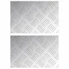 Vidaxl Stopnice Pravokotna 2 szt. srebrna 30 x 20 cm Aluminij