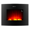 Okrasni Električni Dimnik za Steno Cecotec Ready Warm 2650 Curved Flames Connected Črna 1000 - 2000 W