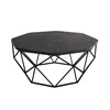 Hanah Home Diamond Klub sto, 90x38x90cm, Antracit