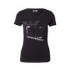 EA7 Emporio Armani Majica črna/srebrna/bela