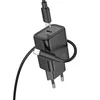 HOCO Type-C zidni punjač + Type-C kabel za Lightning PD QC 30W N62 crni