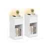 Songmics Nočna omarica 30x25x595 cm bela
