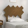 Vidaxl Posteljno vzglavje medeno rjavo 92x3x81 cm trdna borovina