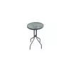 GREEN BAY ANDORA Bastenski sto metalni okrugli 60cm crni