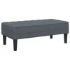 klupa s jastukom Tamno siva 113 x 57 x 39 cm Baršun
