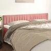 Vidaxl vidaXL Vzglavja za posteljo, komplet 2 kosov, roza, 100x5x78/88 cm, žamet