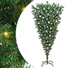 Odljeveni Umjetni Božićni Drvo s Lopticama Zelena 210 cm PVC