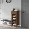 Stalak za cipele boja hrasta 40x36x105 cm konstruirano drvo