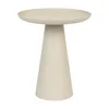 Bež aluminijasta kavna mizica White Label Ringar, o 39,5 cm