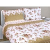 Dvoposteljna bombažna odeja - 220x200, 2 kosa 70x90 cm (širina 220 cm x dolžina 200 cm) - Roza rjava