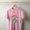 Camiseta Majica sa štampanim printom Cam 956, Unisex, Roze