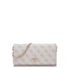 GUESS Pisemska torbica Noelle II siva/bela