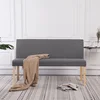 shumee vidaXL Klop, 139,5 cm, svetlo siva, poliester