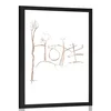 Plakat s paspartujem dvoumen napis - 40x60 silver