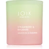 JOIK Organic Home & Spa Strawberry & Rhubarb dišeča sveča 150 g