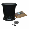 Skaza Bokashi Organko Essential kompostnik (15.3 L) + Base + posip 1 kg, črn