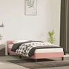 Okvir za krevet s uzglavljem bez madraca 90x190 cm baršunasti
