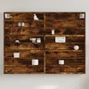 vidaXL Vitrina dimljeni hrast 100x8,5x75 cm konstruiran les