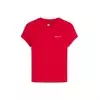 Tommy Jeans Majica ESS  rdeča / bela