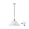 LED luster na sajli 1xE27/60W/230V bela
