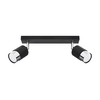 Sollux SL.1065 - Spot svetiljka NERO 2xGU10/40W/230V crna/sjajni hrom