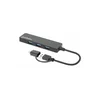 MANHATTAN USB-C HUB 4port 180863 3.2 G1+USB-C/5Gbps/Crni