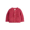 Next Pletena jopa My First Christmas brusnica / bela