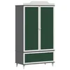 Vidaxl Kreda omara ROROS Siva in bela 90 x 45 x 165 cm Konstruiran les
