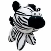 Igrača za pse - plišasto žvižganje zebre 12 cm