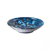 Moder keramičen globoki krožnik MIJ Copper Swirl, o 24 cm