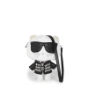 Karl Lagerfeld Torba za čez ramo IKON-Choupette ecru/črna/bela