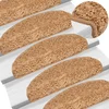 Prostirke za stepenice 10 kom 65x21x4 cm bež poluokrugle velike