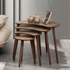 Hanah Home Set klub stolova Moon, 4 komada, Boja oraha