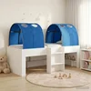Krevet s Tunnels 4 pcs Bijela i plava Konstruirano drvo