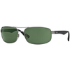 Ray-Ban RB3445 004 Srebrna/Zelena