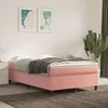 Box spring krevet s madracem ružičasti 120 x 200 cm baršunasti