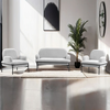 Atelier del Sofa Set garniture za dnevnu sobu, 3 komada Aster, Bela