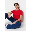 Trendyol Red Basic Regular/Real Fit Crew Neck Short Sleeve T-Shirt