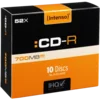 (Intenso) CD-R 700MB (80 min.) pak. 10 komada Slim Case - CD-R700MB/10Slim