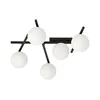Plafonsko svetlo SMART 5xE14/10W/230V crno/belo