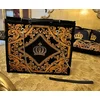 PompA¶A¶s by Casa Padrino Luxury Ladies Handbag Crown and Rhinestones Black/Gold 43 x H. 43 cm - designed by Harald GlA¶A¶ckler