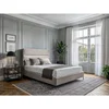 MID.YOU POSTELJA BOXSPRING  x , tekstil, leseni material krem barve