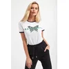 Ermanno Firenze Ženska majica kratkih rukava D40EL035EB3-10503, Belo-Zelena
